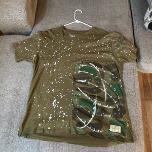 Reason Brand NY Camo Paint Shirt XL